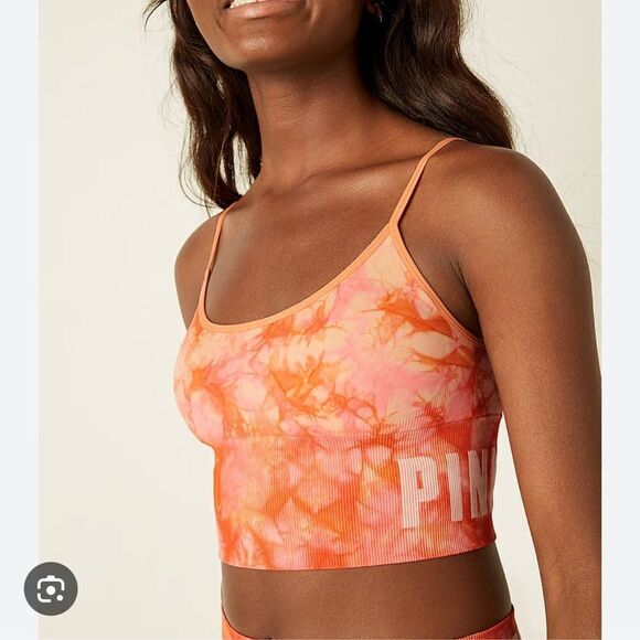 Victorias Secret PINK Active Seamless Sports Bra Lightly Padded longline - Picture 12 of 14